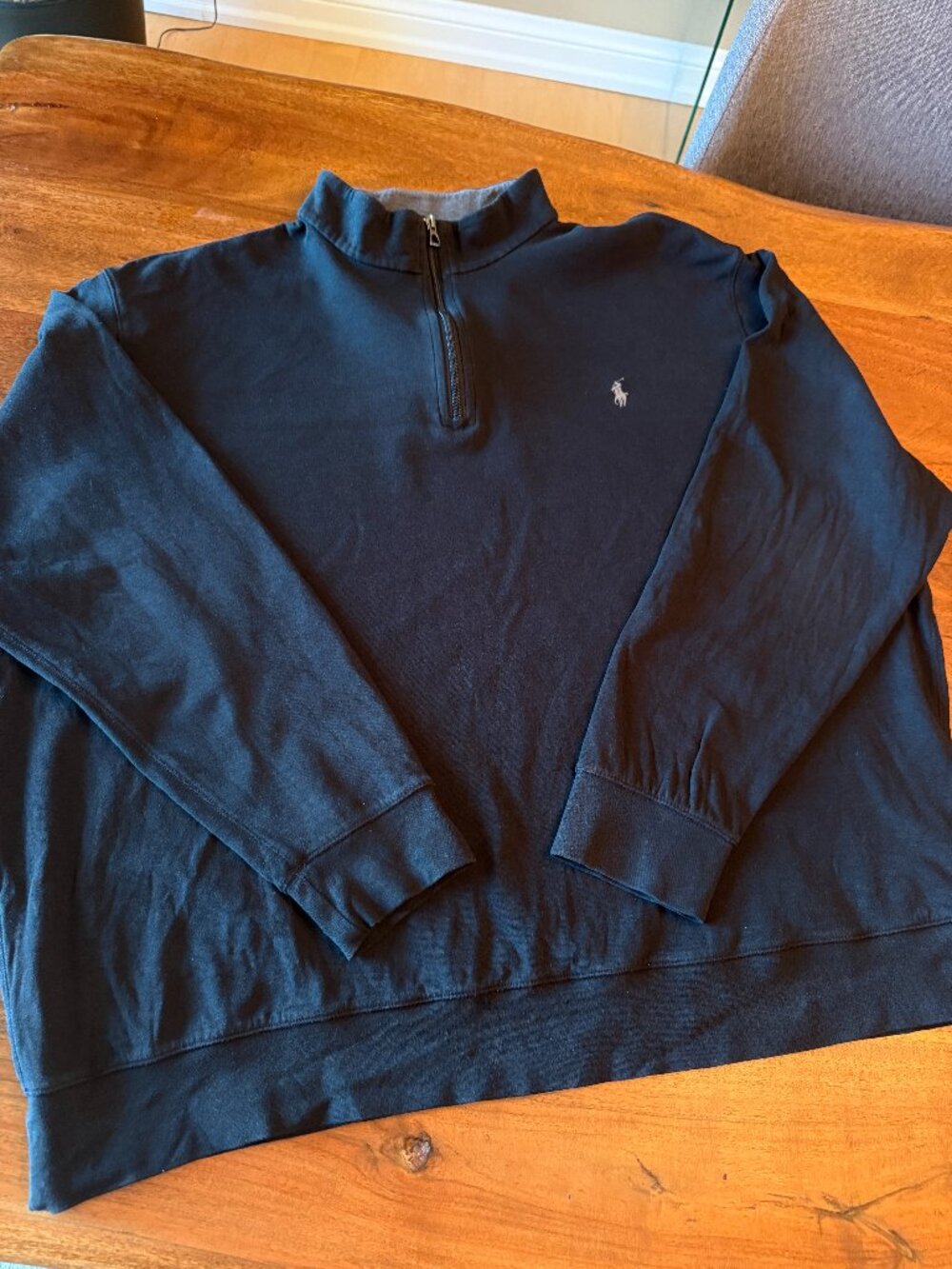 POLO Ralph Lauren Black Quarter Zip - 2XL - soft cotton